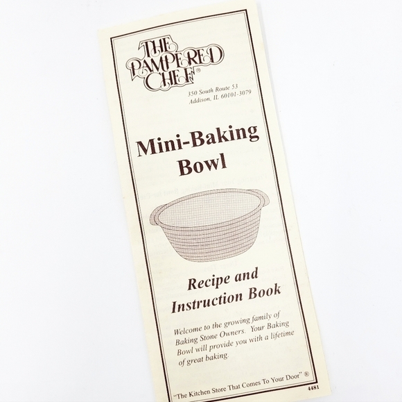 NWOT PAMPERED CHEF Stoneware Mini Baking Bowl retired - Picture 5 of 6